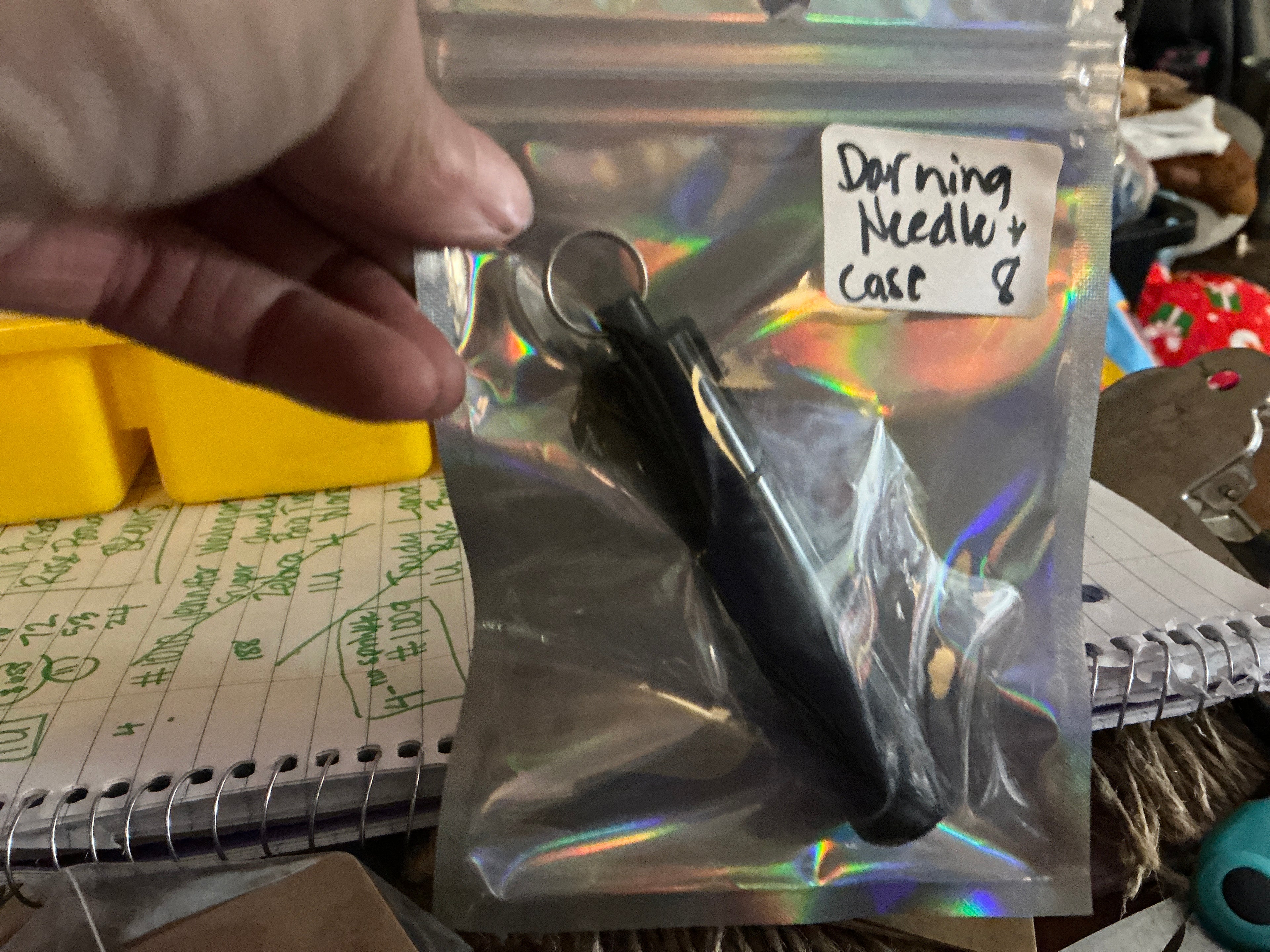 Darning Needle Case Keychain