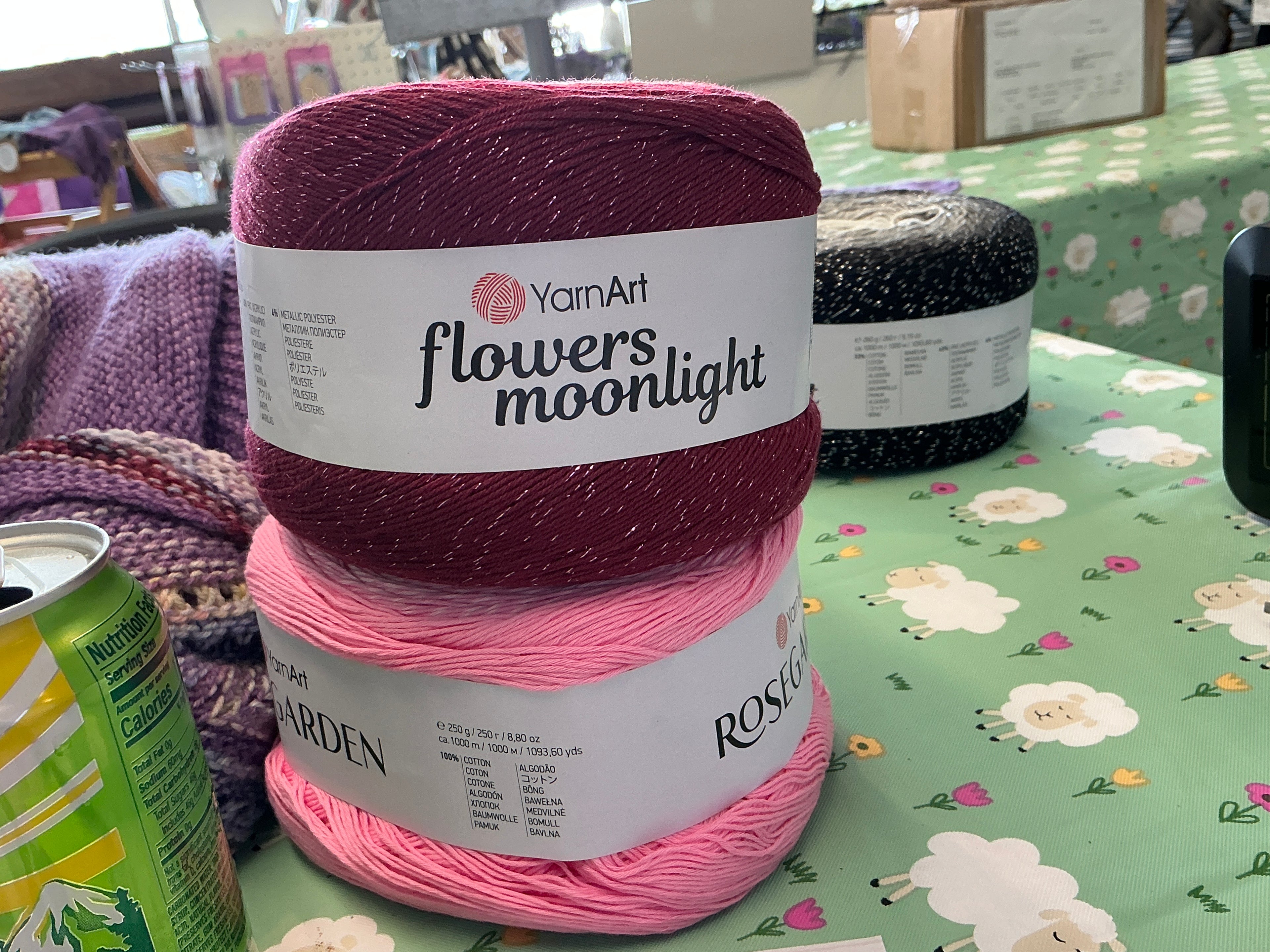 Yarn Art Flowers Moonlight