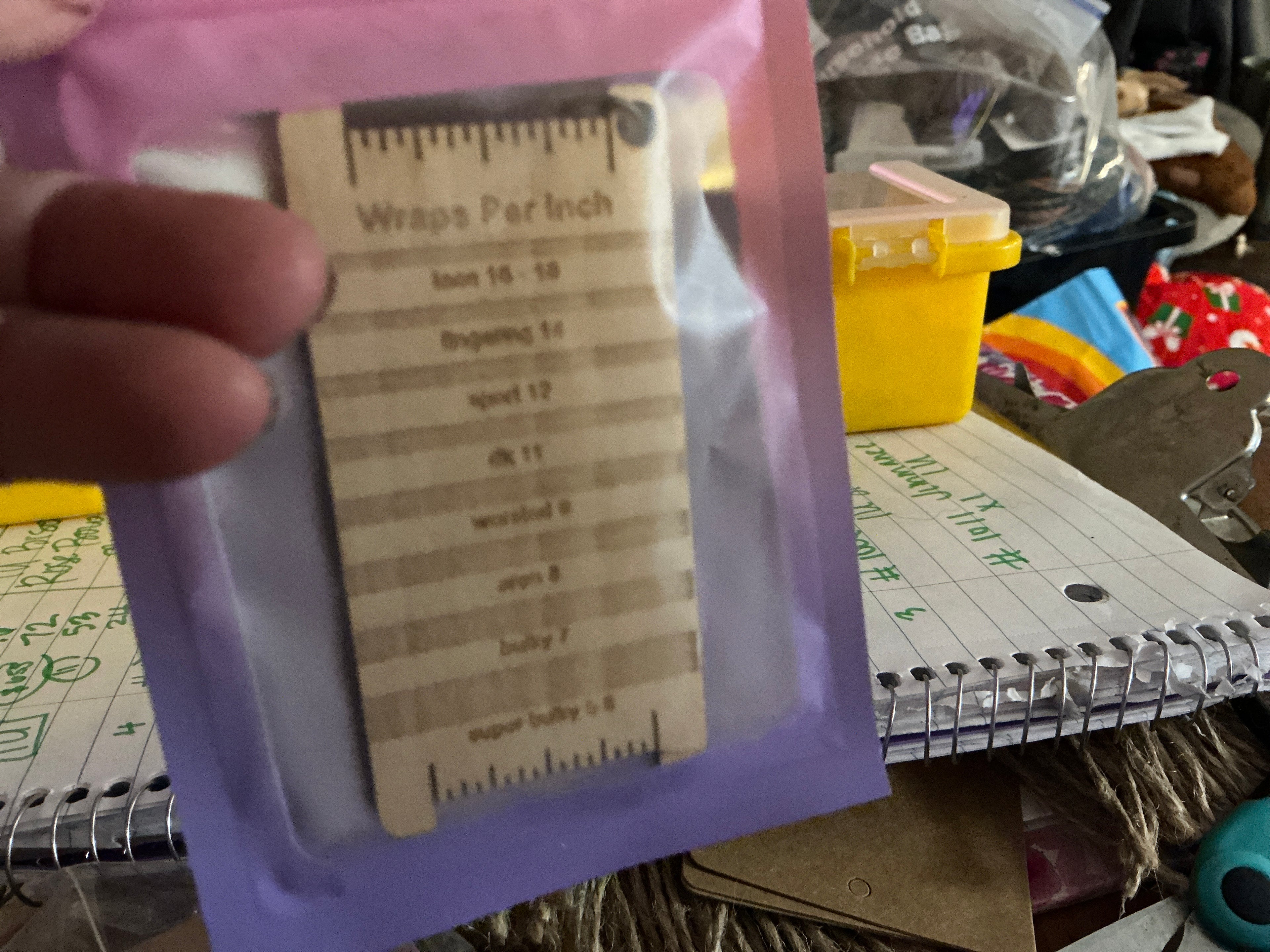 WPI Wraps Per Inch Keychain