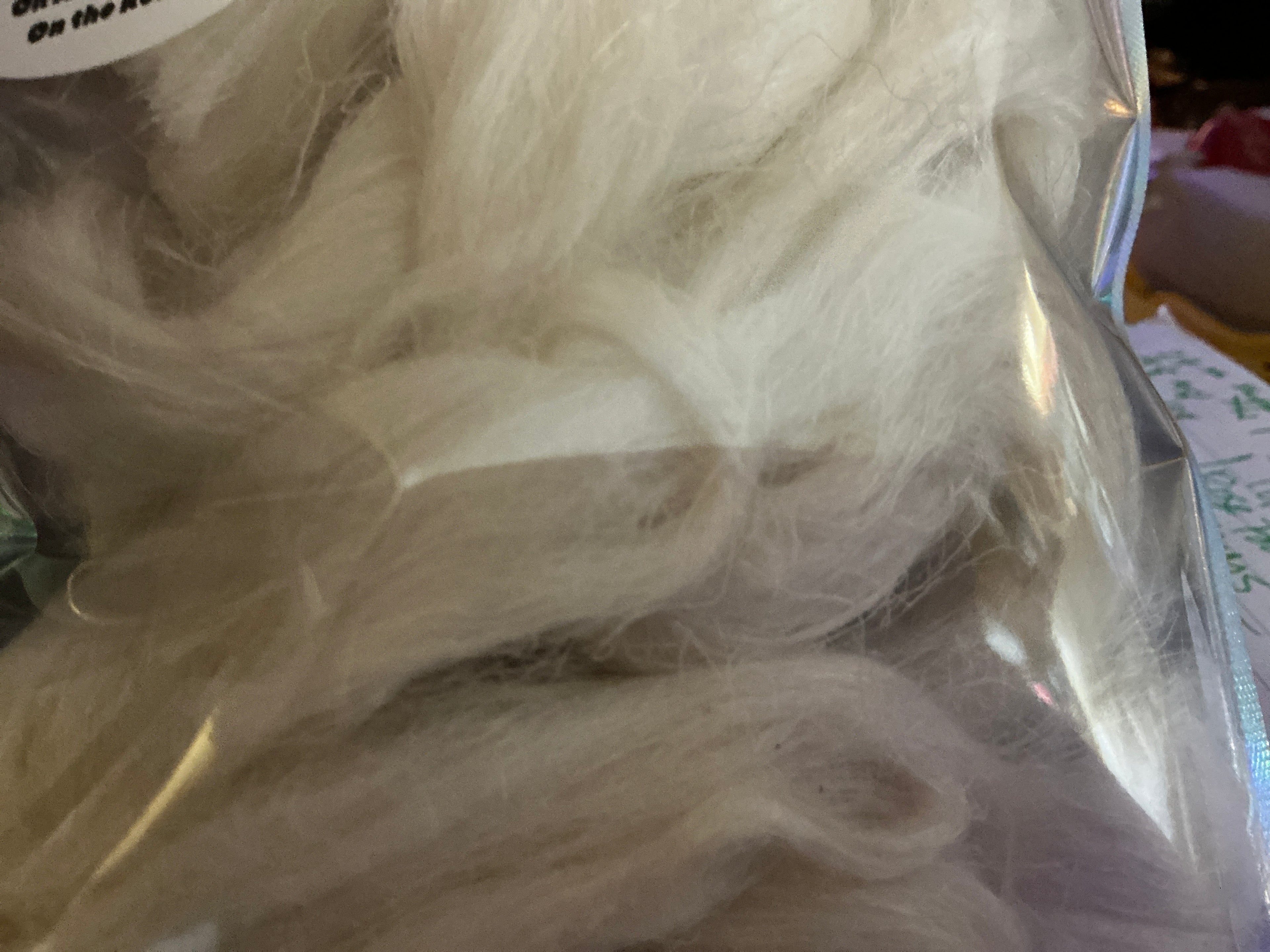1oz 100% Hemp White Fiber