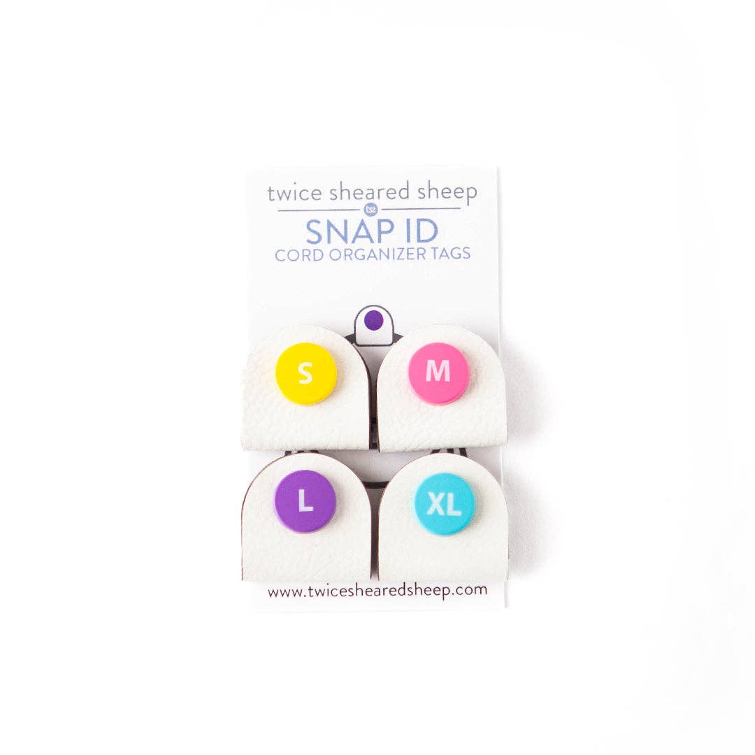 Snap ID Cord Organizer Tags - Universal Sizing