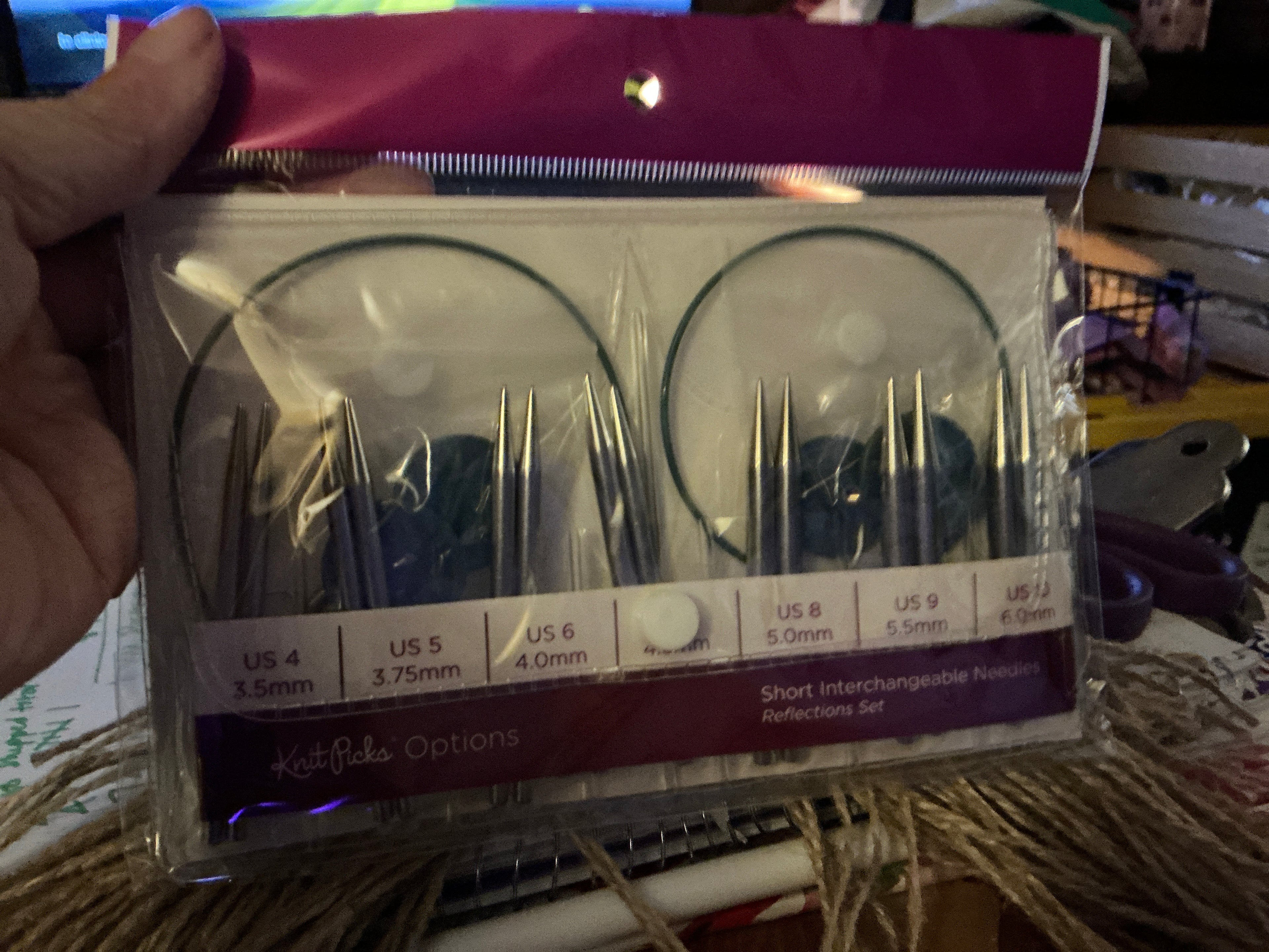 Short Interchangeable Needle Reflections Set - Knit Picks sz. 4-10
