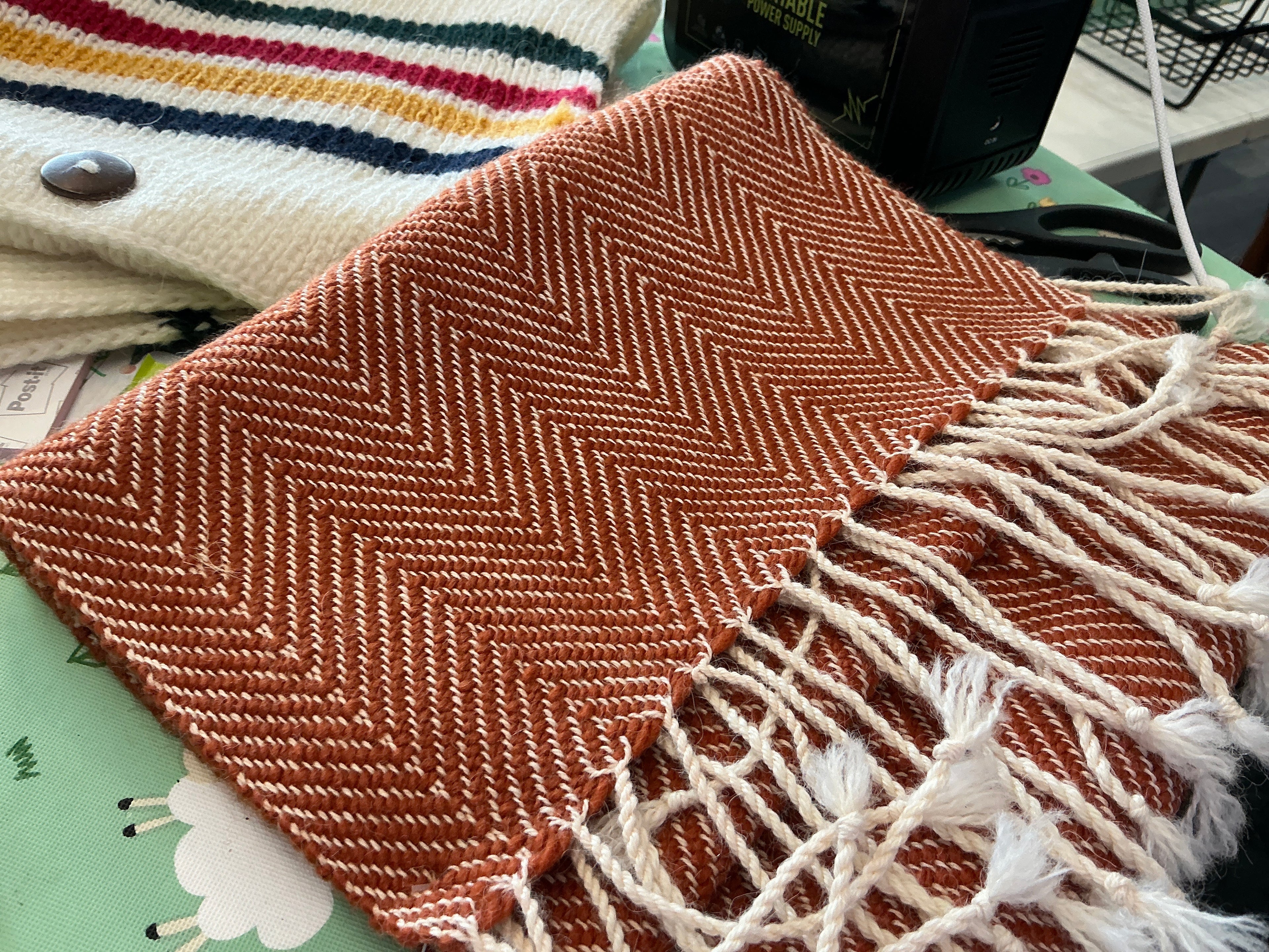 Handwoven Alpaca Herringbone