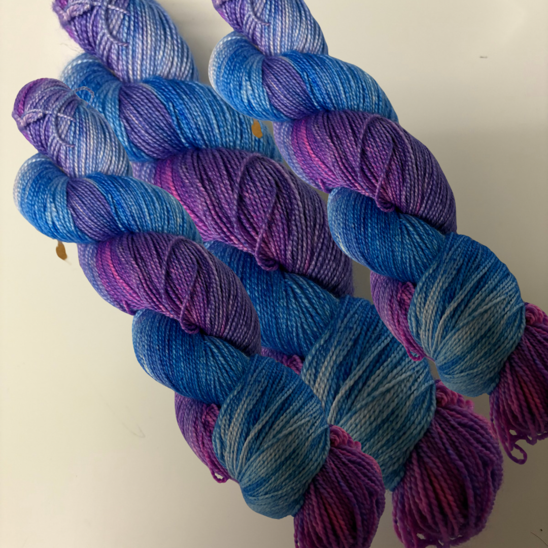 Merino Silk - Purple Blues