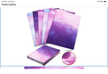 Purple Dyed Aida Cloth 14ct 12”x18”