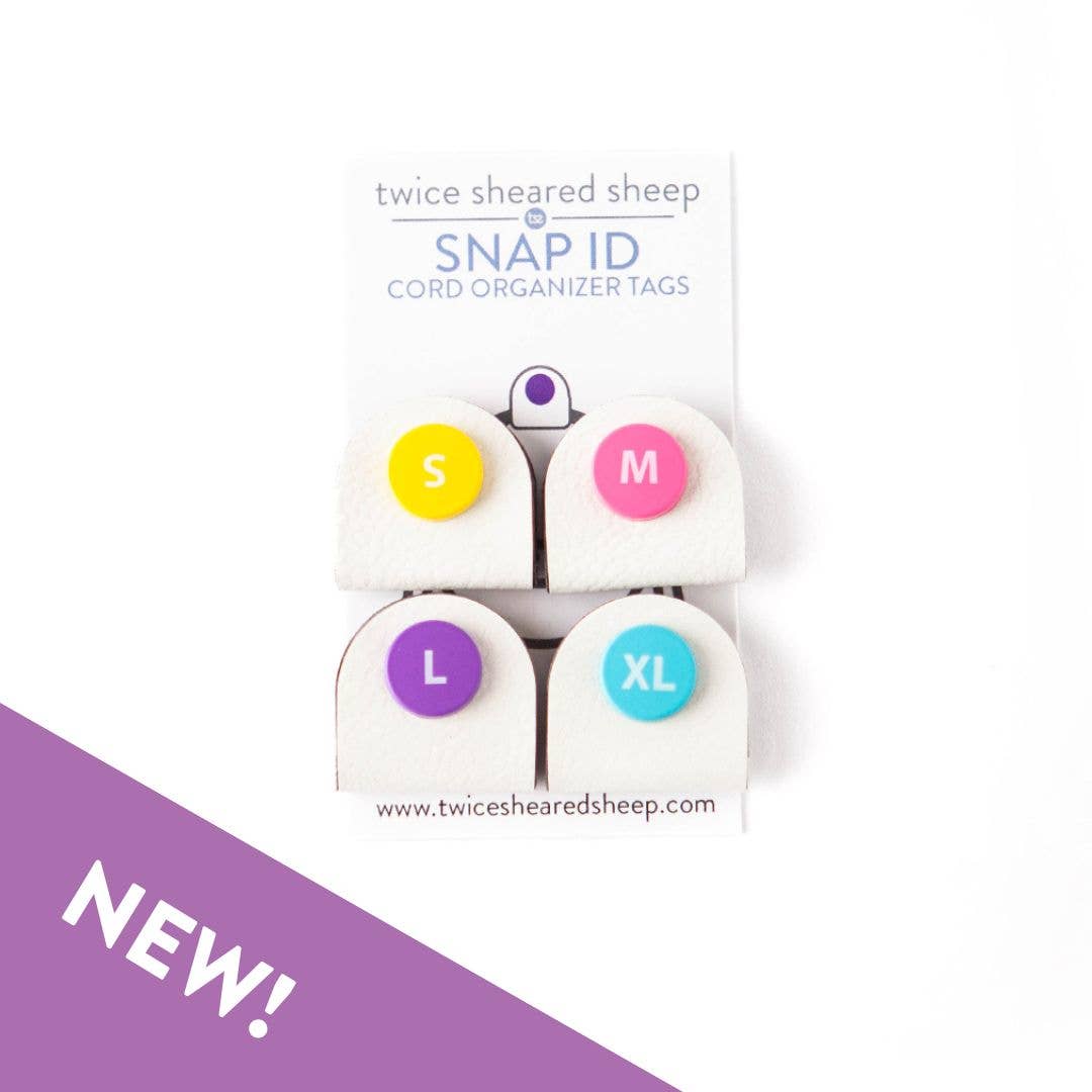 Snap ID Cord Organizer Tags - Standard Number Sizing