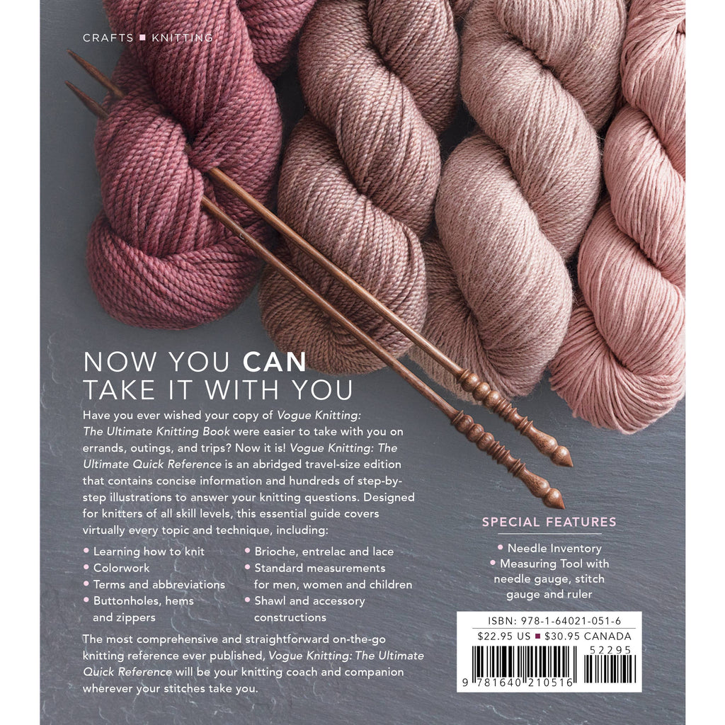 Vogue® Knitting The Ultimate Quick Reference Guide