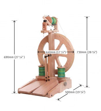 Ashford Kiwi Spinning Wheel - Kiwi 1, Used